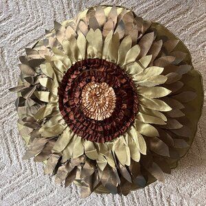 Fun Flower Accent Pillow - 16 in diameter